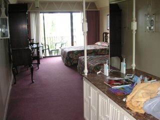 The foyer at the front door