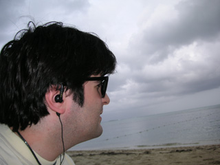 Relaxing on the beach