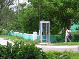 It's good to know that in the Bahamas, you can still find places to change into your favorite super hero!
